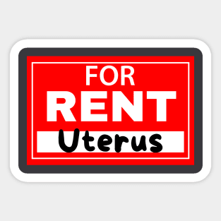 Uterus For Rent Funny Surrogate surrogacy humour mothers day gift Sticker